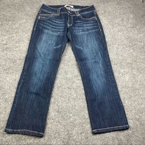 Jolt womens jeans dark blue size 9 straight